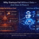 Guide-style infographic showing why startups fail without data and how AI fixes these failures by analysing business data to improve decision-making, growth, and risk management.