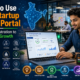How to Use the Startup India Portal guide showing an Indian entrepreneur registering a startup online with DPIIT recognition, funding, tax benefits, mentorship, and business growth roadmap.