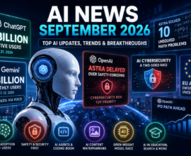 AI News September 2026 featuring ChatGPT and Gemini 1 billion users, AI agents, cybersecurity, EU AI Act, and latest AI trends