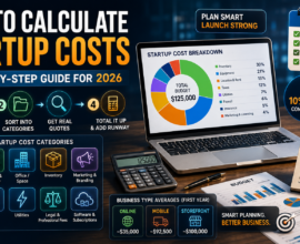 How to calculate startup costs guide cover for 2026