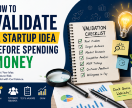 How to validate a startup idea before spending money with market research and customer feedback