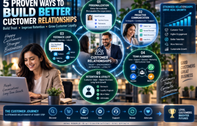 5 proven ways to build better customer relationships through personalization, communication, feedback, teamwork, and customer retention