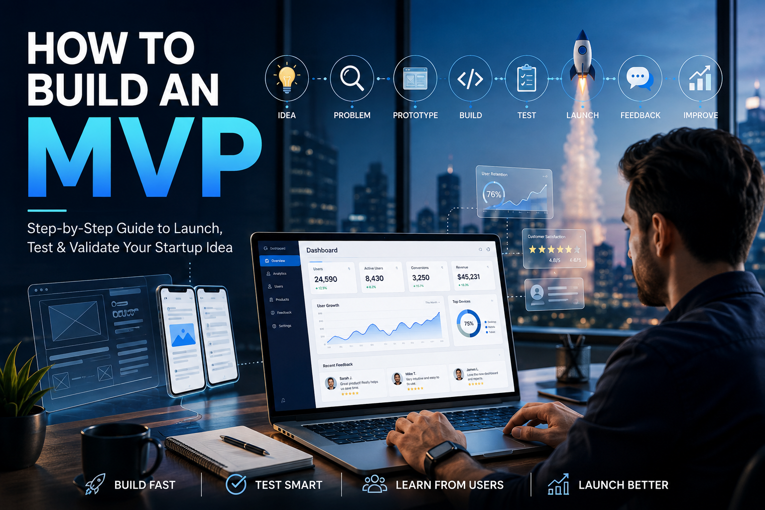 How to build an MVP step-by-step guide for startups and product development