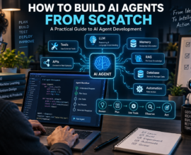 How to build AI agents from scratch with LLM, tools, memory, APIs, RAG, database and automation workflow