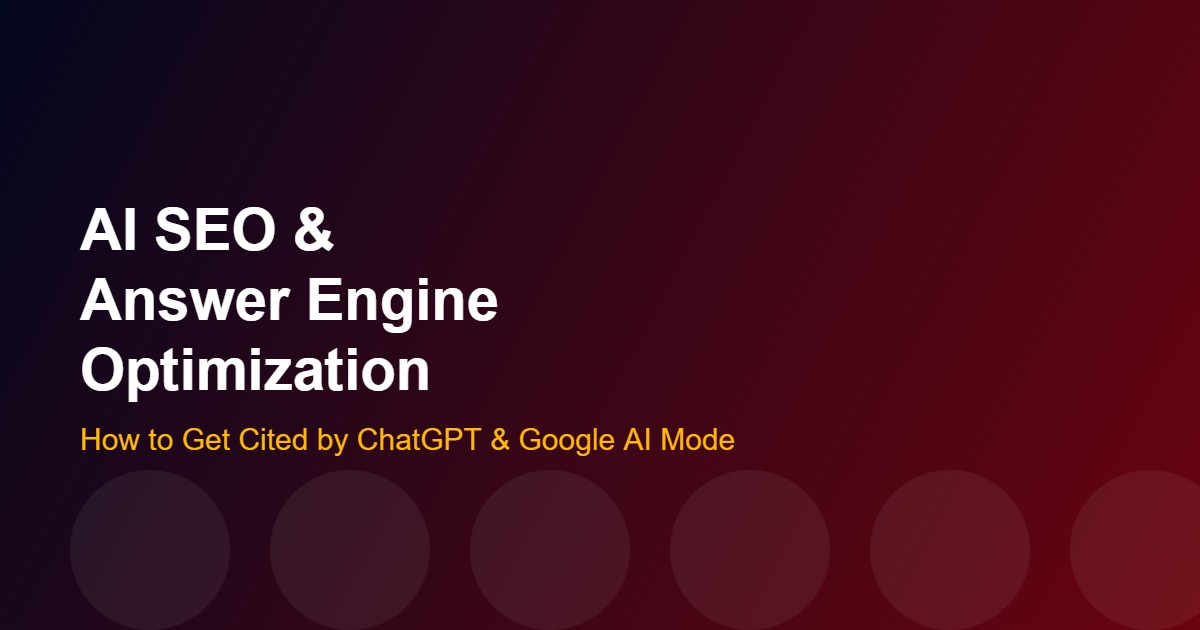 Answer Engine Optimization illustration for AI SEO in 2026
