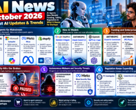 AI news October 2026 covering AI agents, new models, funding, safety concerns, autonomous malware, regulation, and startup trends