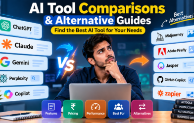 AI tool comparisons and best AI alternatives including ChatGPT, Claude, Gemini, and AI productivity tools