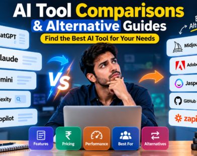 AI tool comparisons and best AI alternatives including ChatGPT, Claude, Gemini, and AI productivity tools