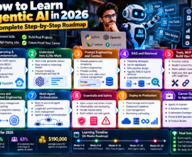 How to learn agentic AI in 2026 with Python, LLMs, prompt engineering, RAG, AI agents, MCP, memory, safety, and deployment