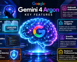 Gemini 4 Argon AI features including coding, reasoning, cybersecurity and AI agents.