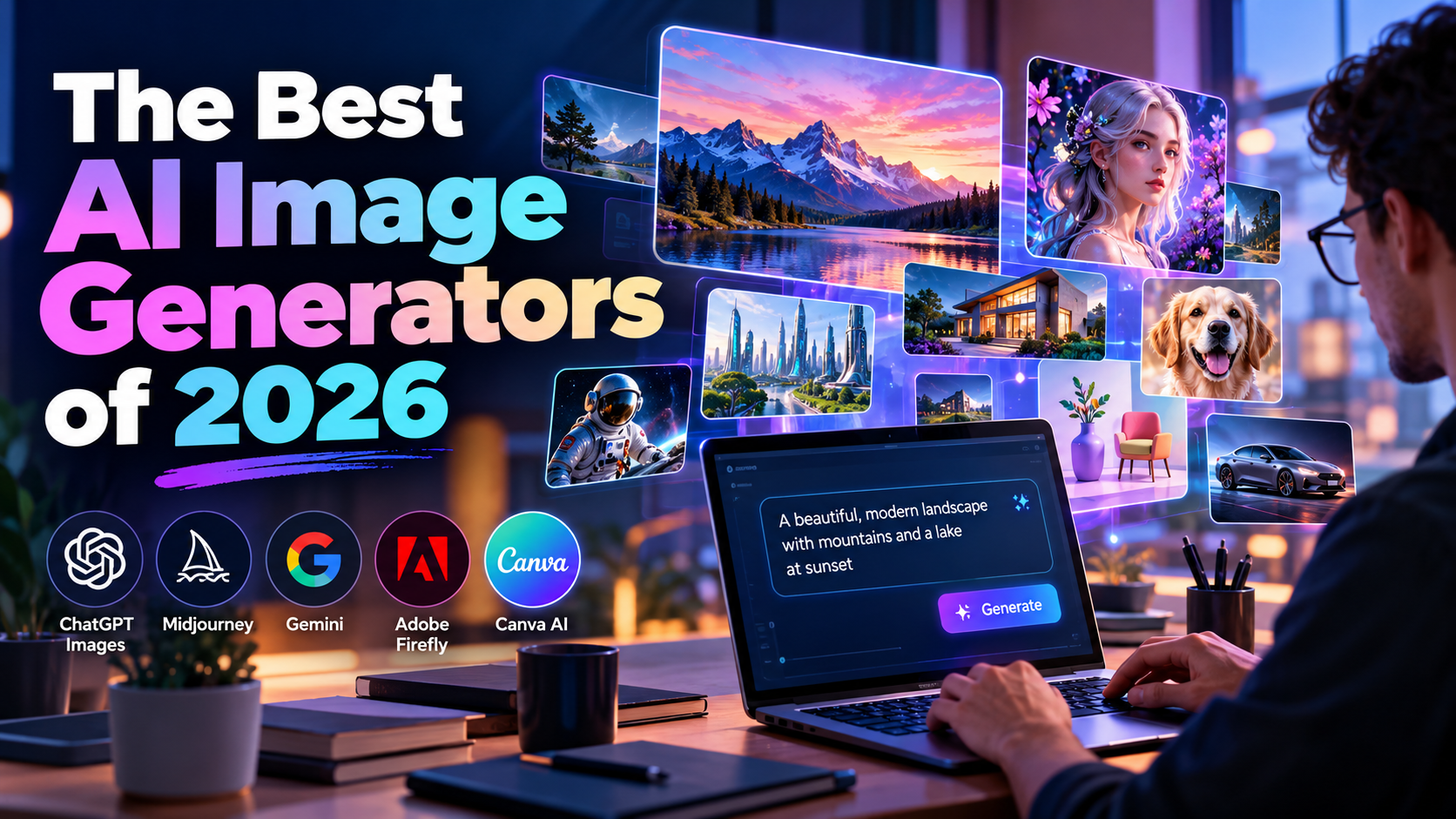 Best AI image generators of 2026 for creating realistic images, digital art, and marketing graphics.